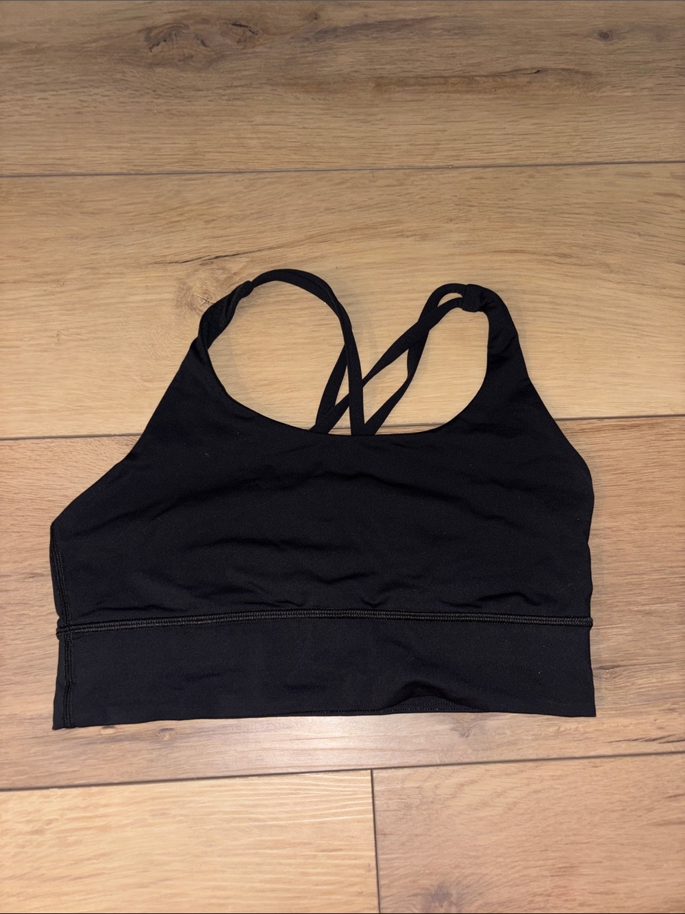 lululemon athletica Black Crisscross Strap Sports Bra